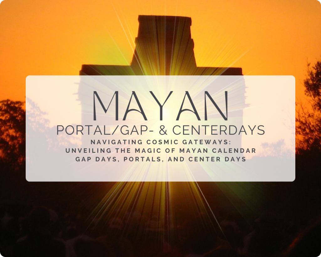Maya Civilization - Portaldays, GAP-days and Centerdays revealed
©2024 Sabine Angel
(Pic Canva)