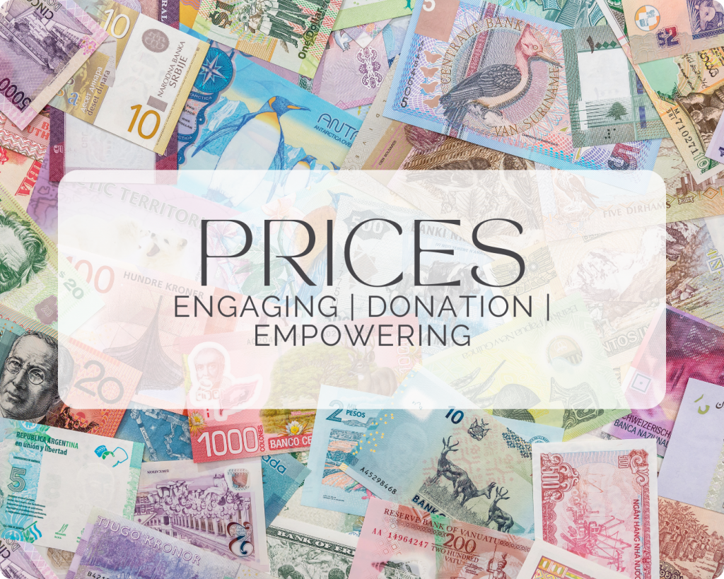 Sabine Angel - Prices
Engaging | Donation | Empowering
©2024 Sabine Angel
(Pic Canva)